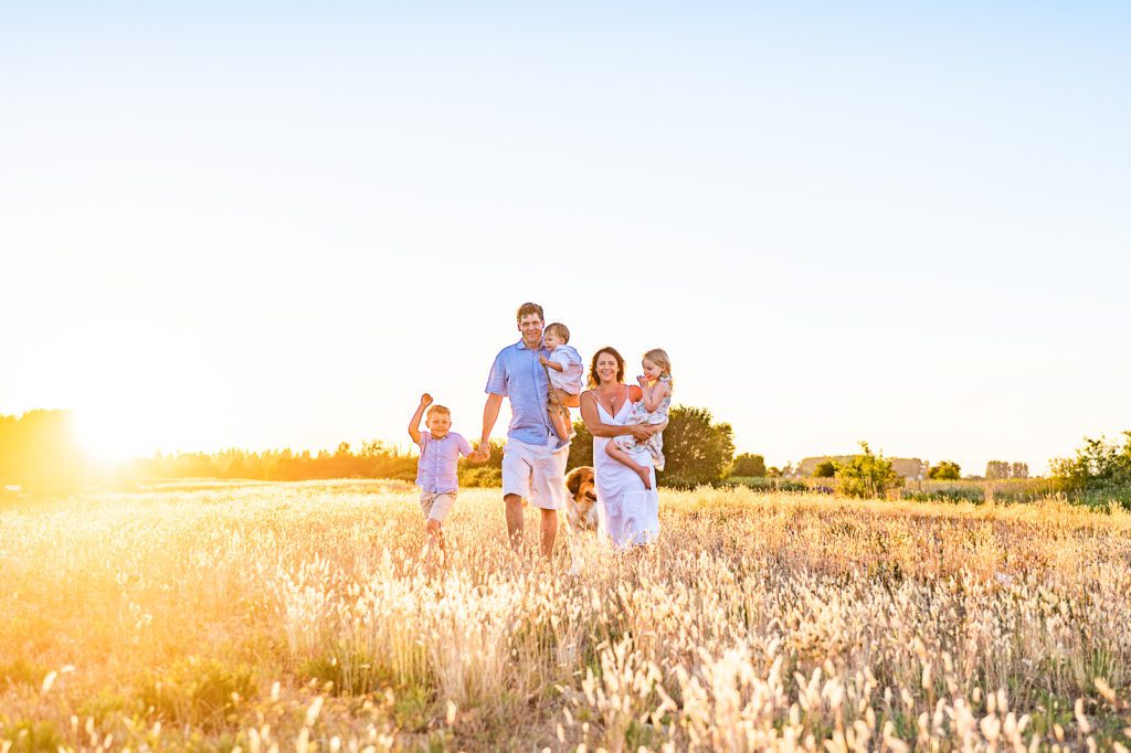 sunset family photography Tsawwassen